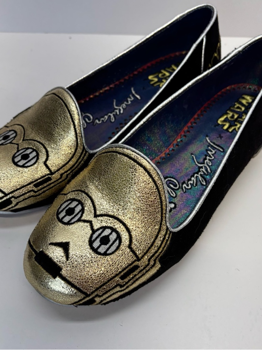 Disney Parks STAR WARS Irregular Choice C3PO Women's Loafer Shoes Size 6.5 - Picture 9 of 10